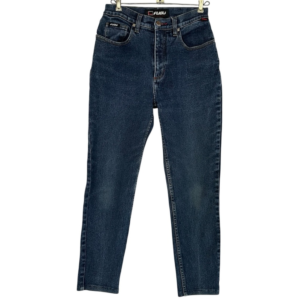 Vintage 90s FUBU The Collection Jeans W9/10 High Waist Tapered Logo